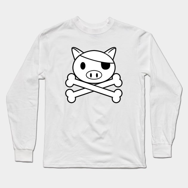 Piggie Roger Long Sleeve T-Shirt by SergioDoe